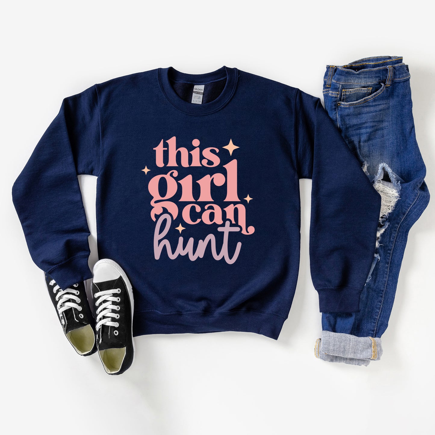 This Girl Can Hunt | Youth Graphic Sweatshirt