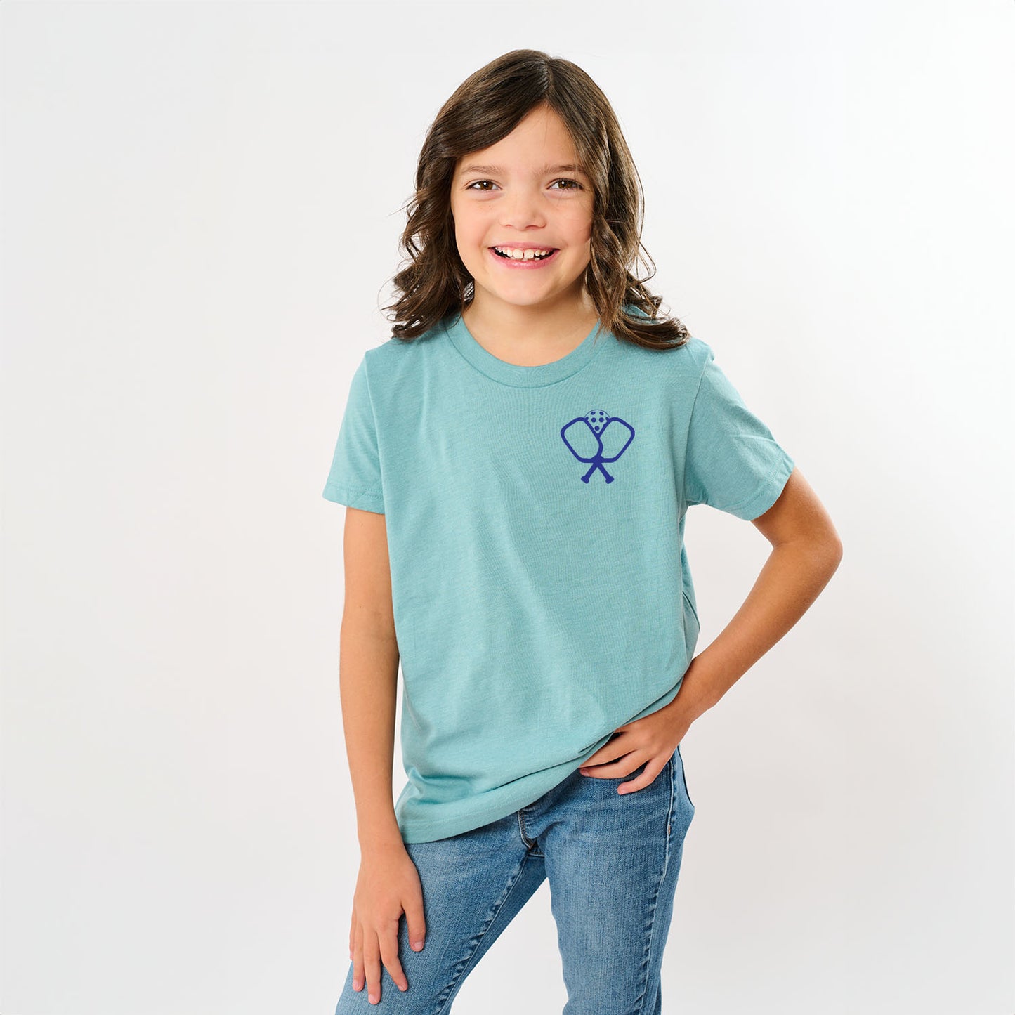 Pickleball Paddles Crossed | Youth Graphic Short Sleeve Tee