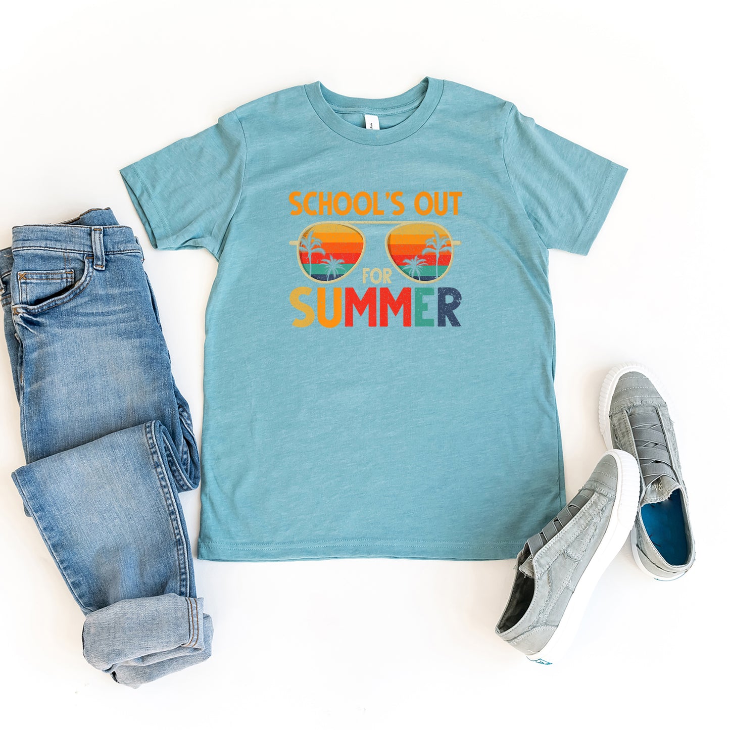 School's Out Sunglasses | Youth Graphic Short Sleeve Tee