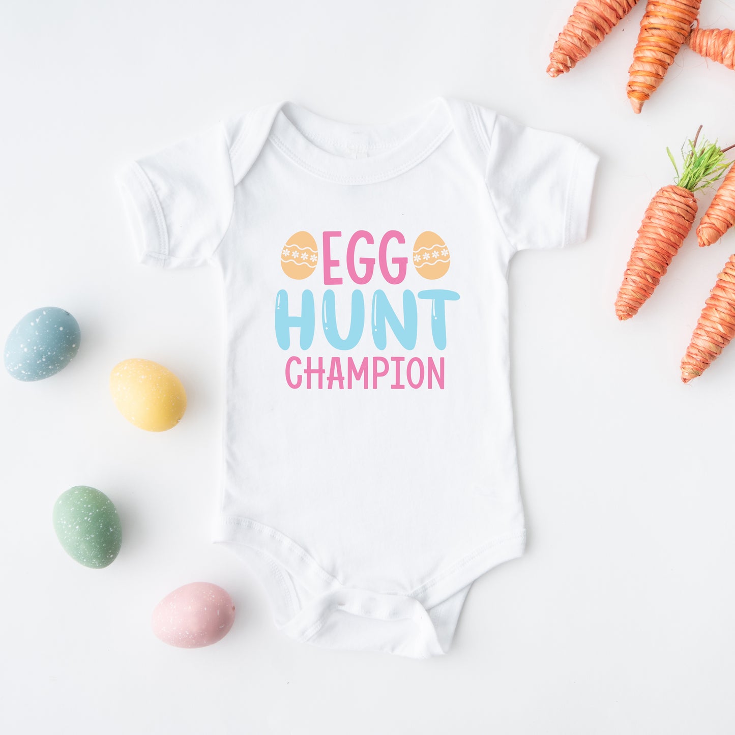 Egg Hunt Champion | Baby Graphic Short Sleeve Onesie
