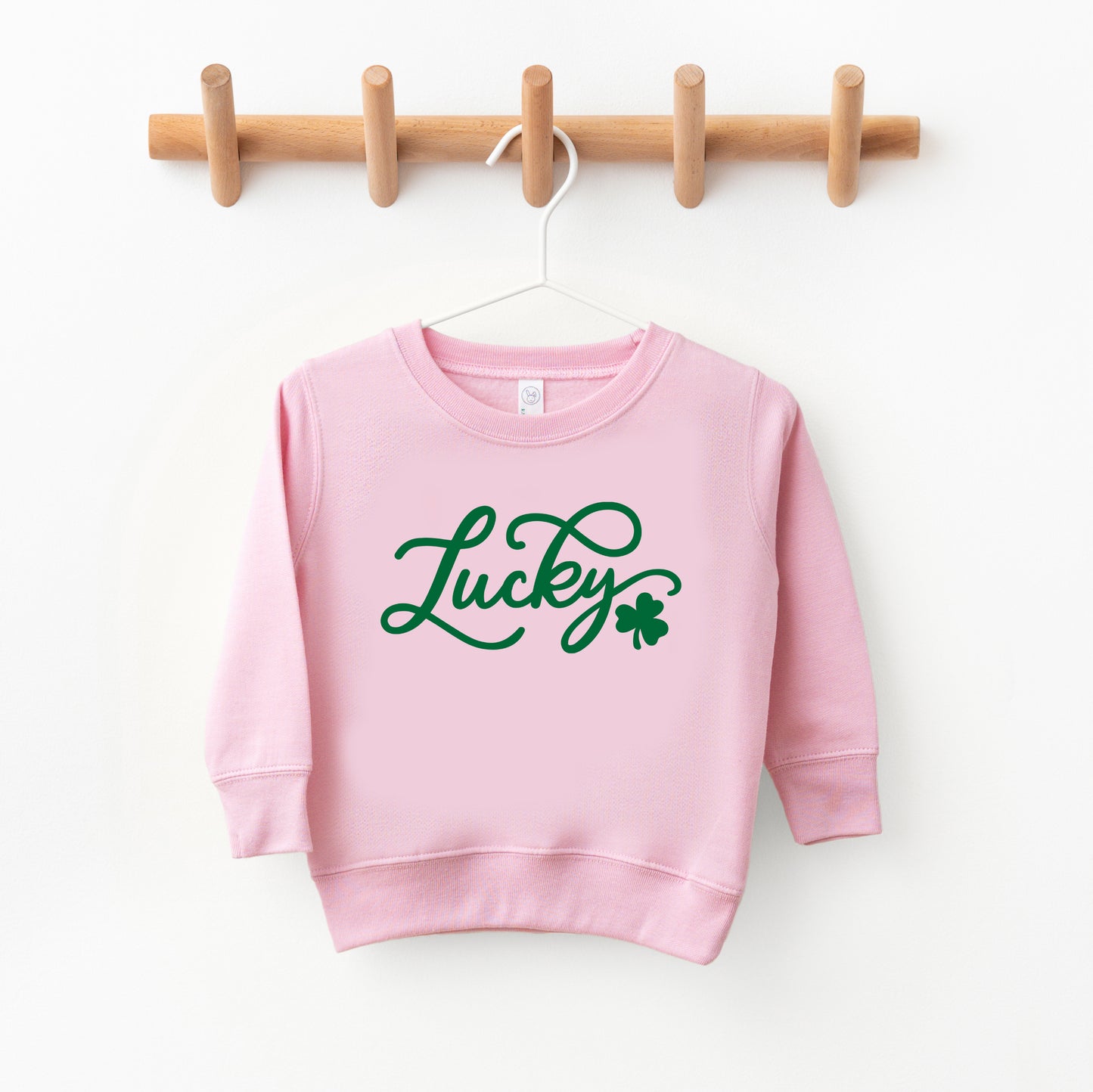 Cursive Lucky Clover | Toddler Graphic Sweatshirt