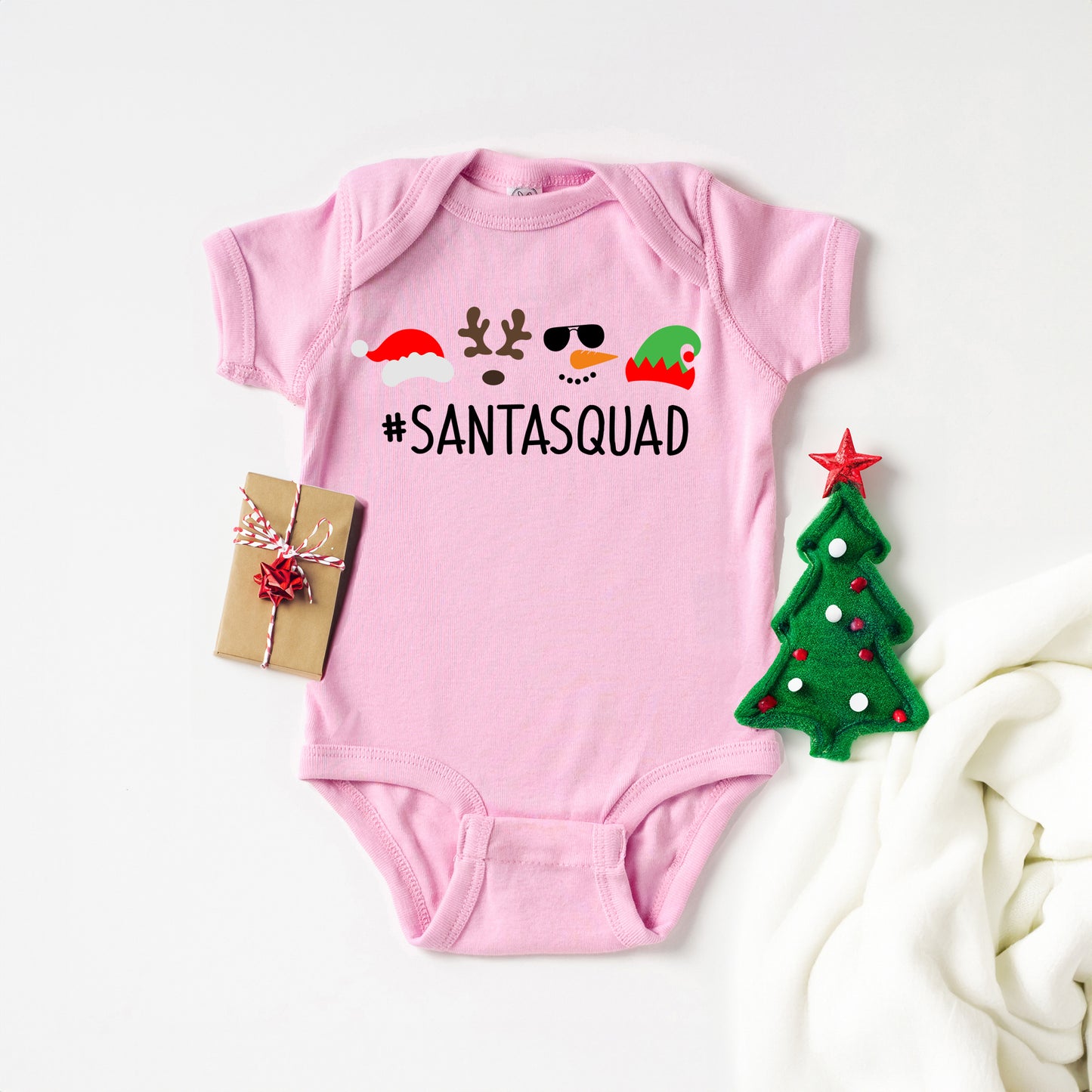 Santa Squad | Baby Graphic Short Sleeve Onesie