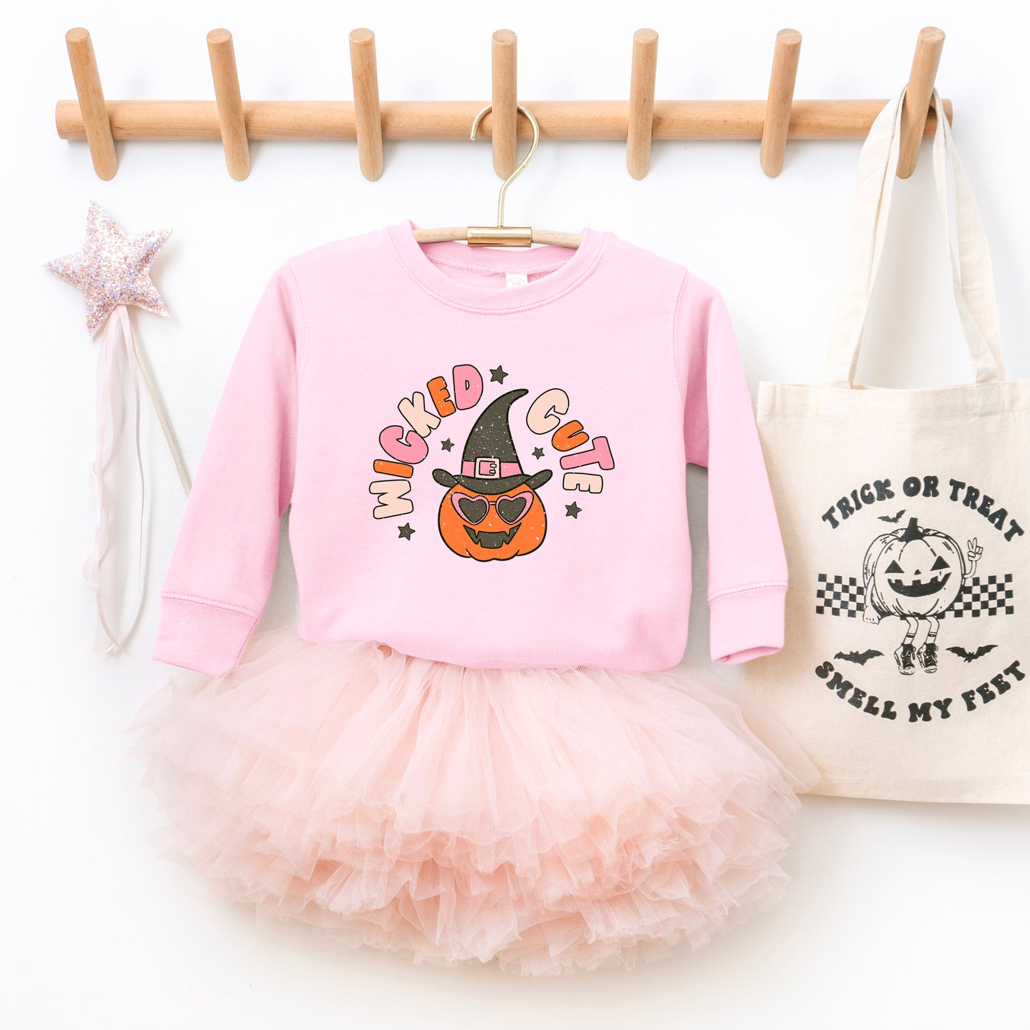 Wicked Cute Pumpkin | Toddler Graphic Sweatshirt