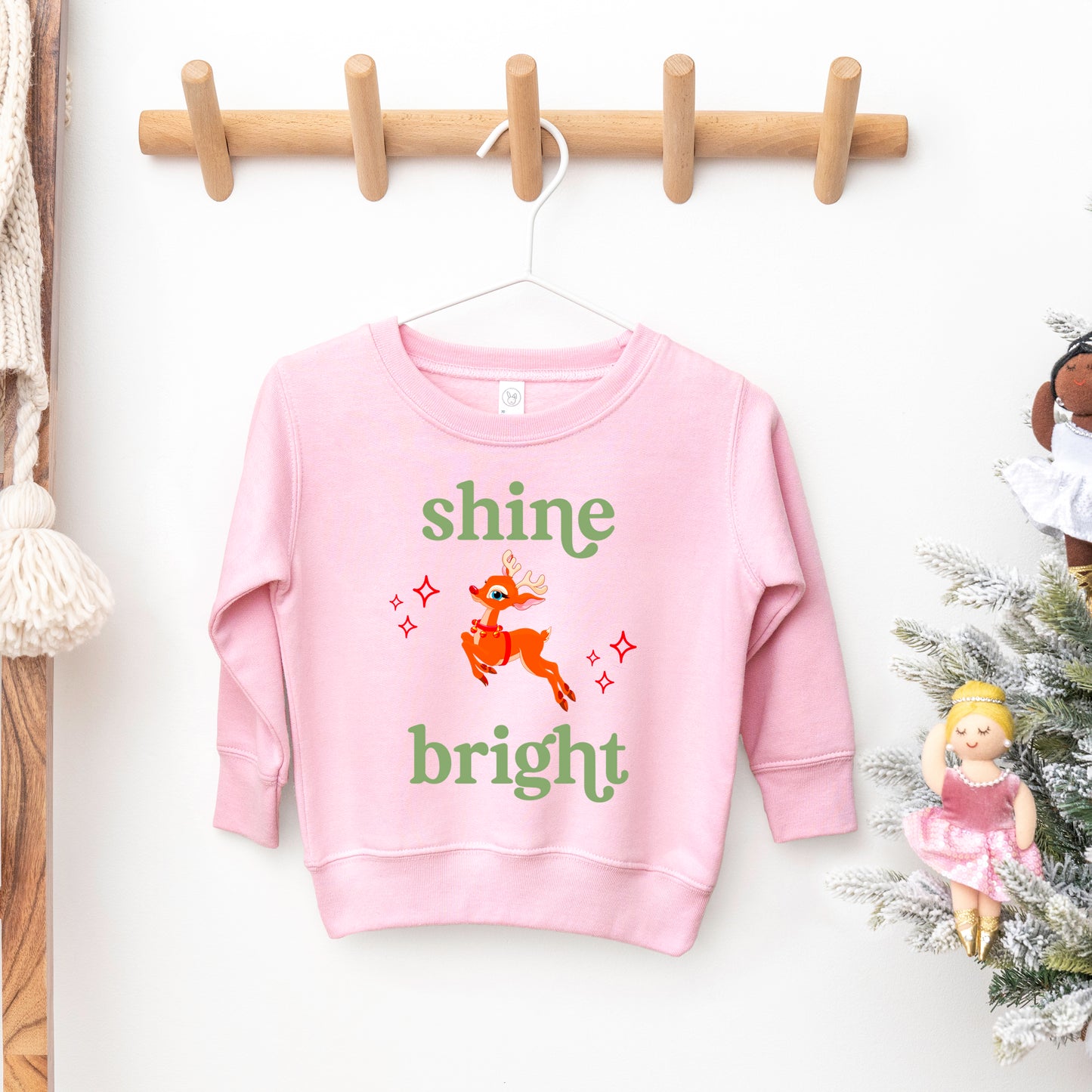 Shine Bright Deer | Toddler Graphic Sweatshirt