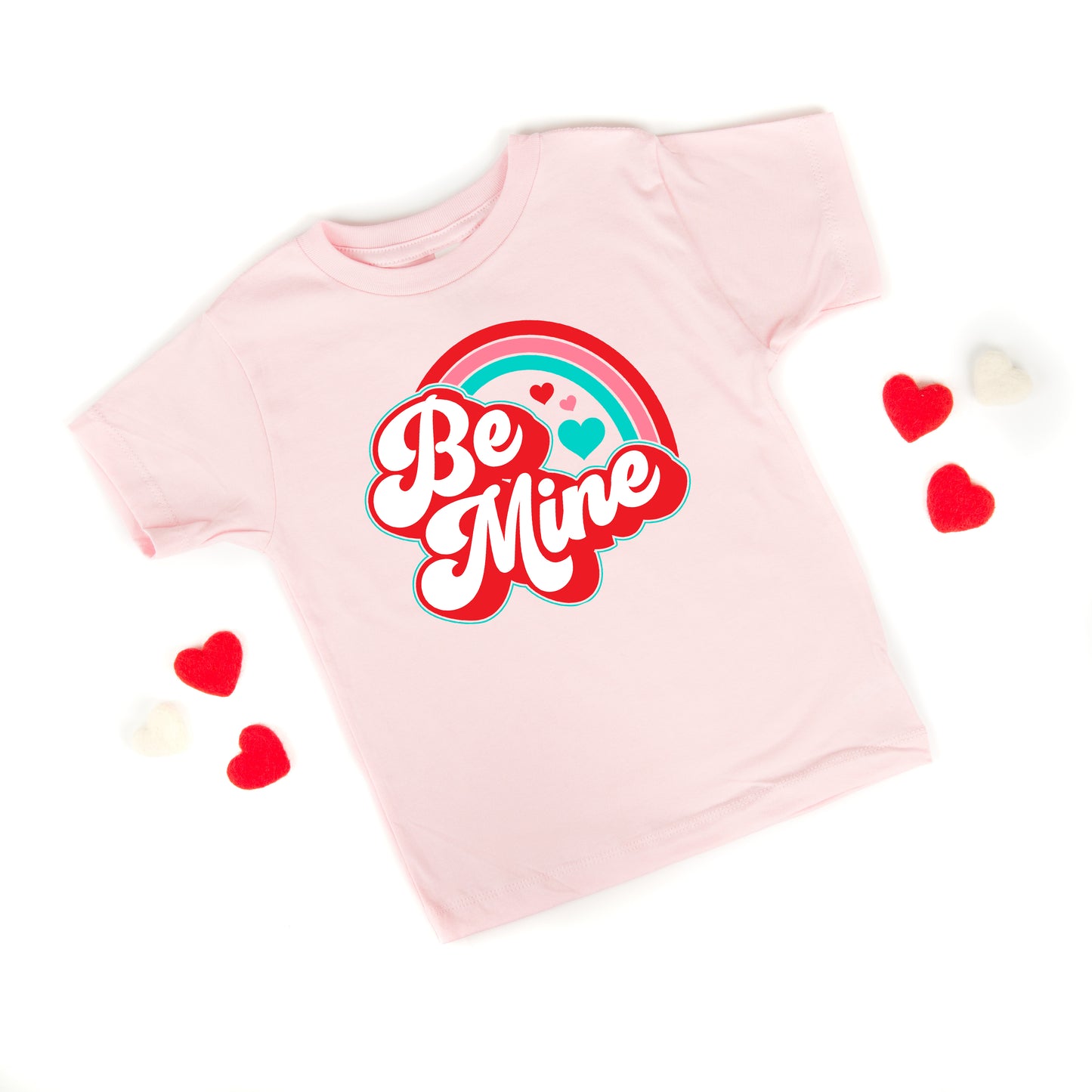 Be Mine Rainbow | Toddler Graphic Short Sleeve Tee