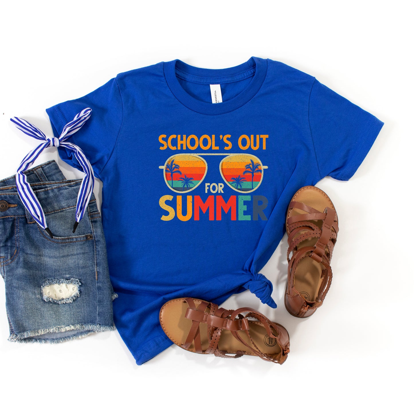 School's Out Sunglasses | Youth Graphic Short Sleeve Tee