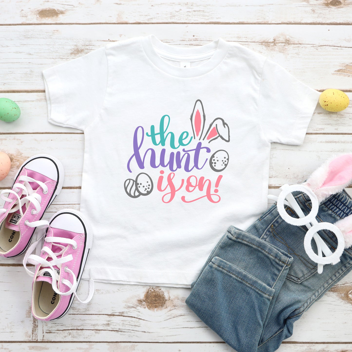 The Hunt Is On Easter | Youth Graphic Short Sleeve Tee