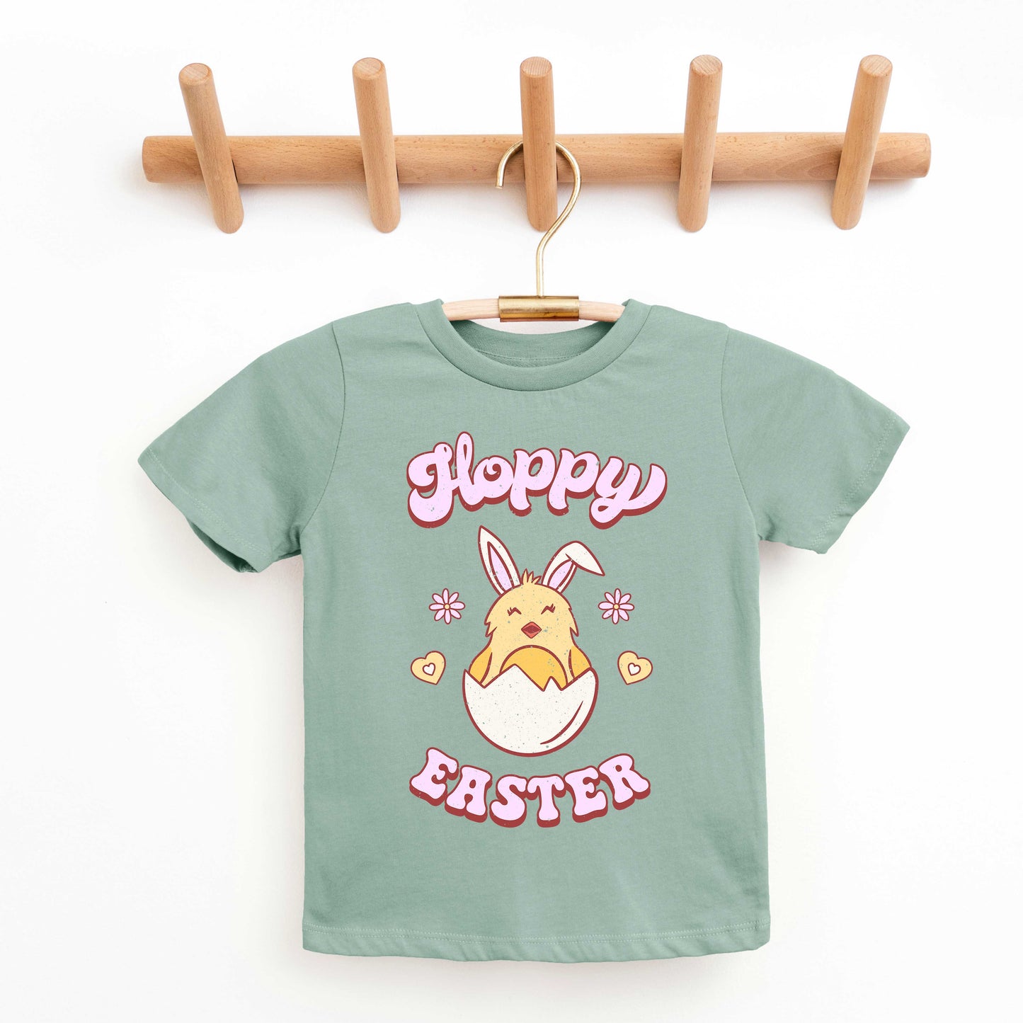 Hoppy Easter Chick Colorful | Youth Graphic Short Sleeve Tee