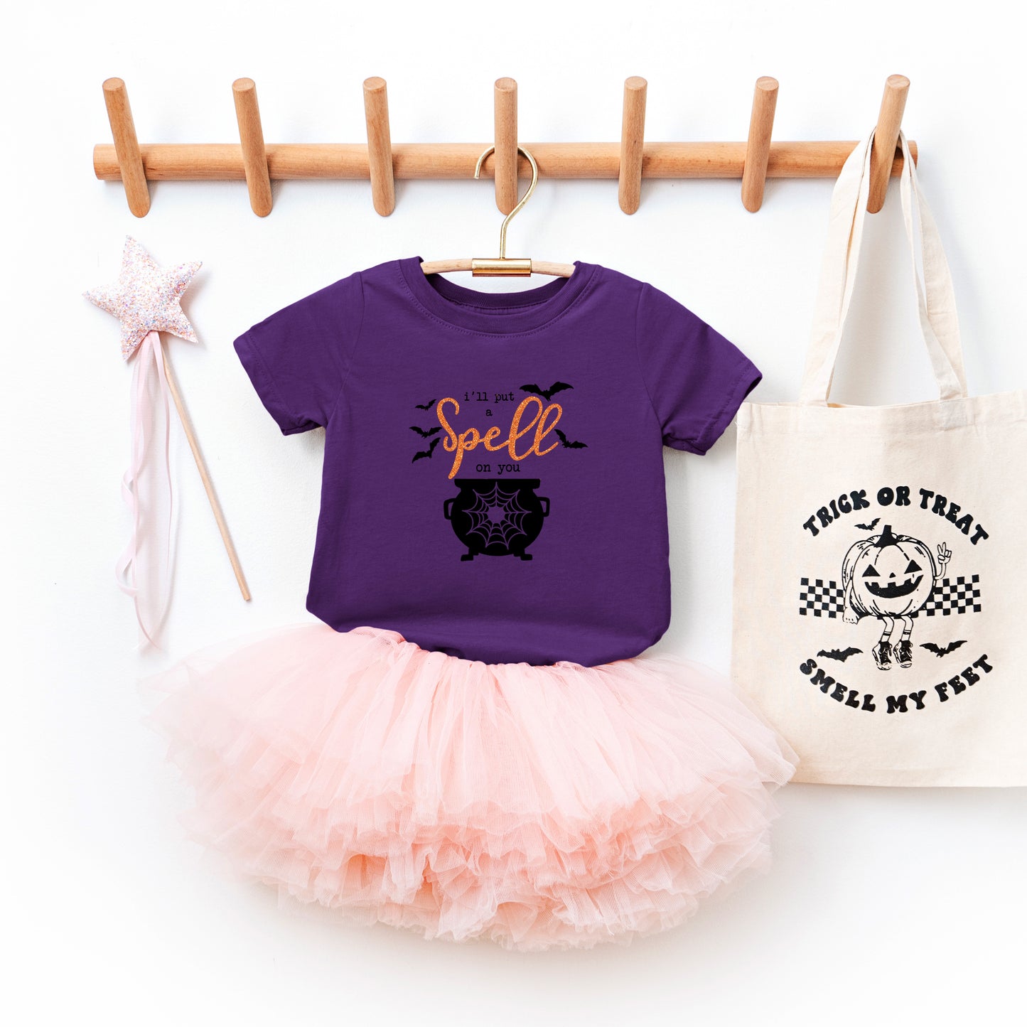 I'll Put A Spell On You Glitter | Youth Graphic Short Sleeve Tee