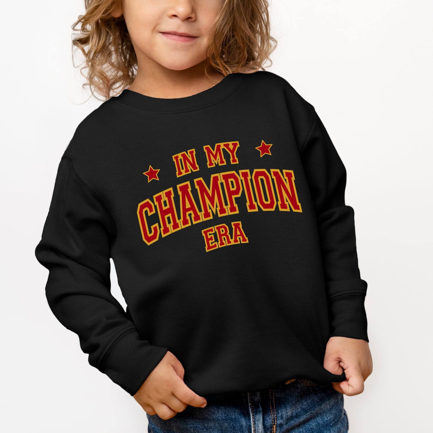 Maroon In My Champion Era | Toddler Graphic Sweatshirt