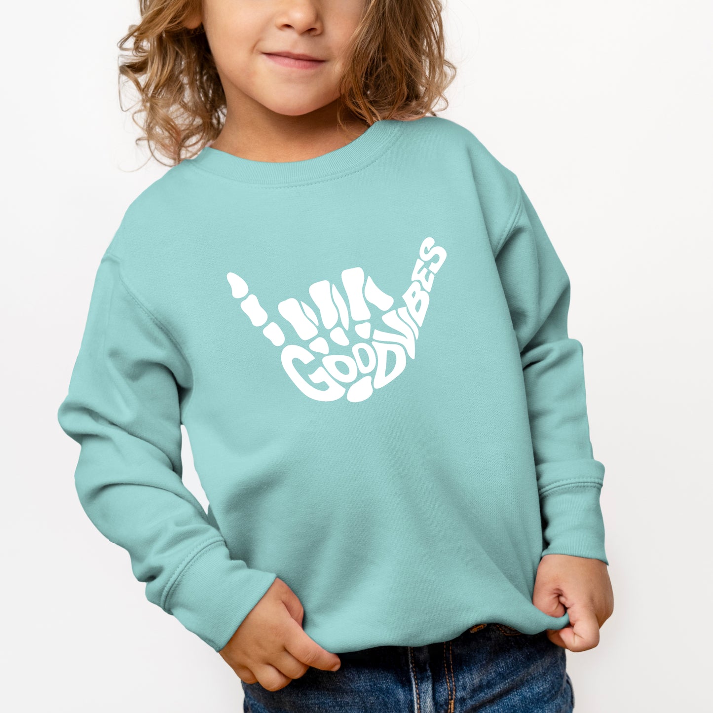 Good Vibes Skeleton | Toddler Graphic Sweatshirt