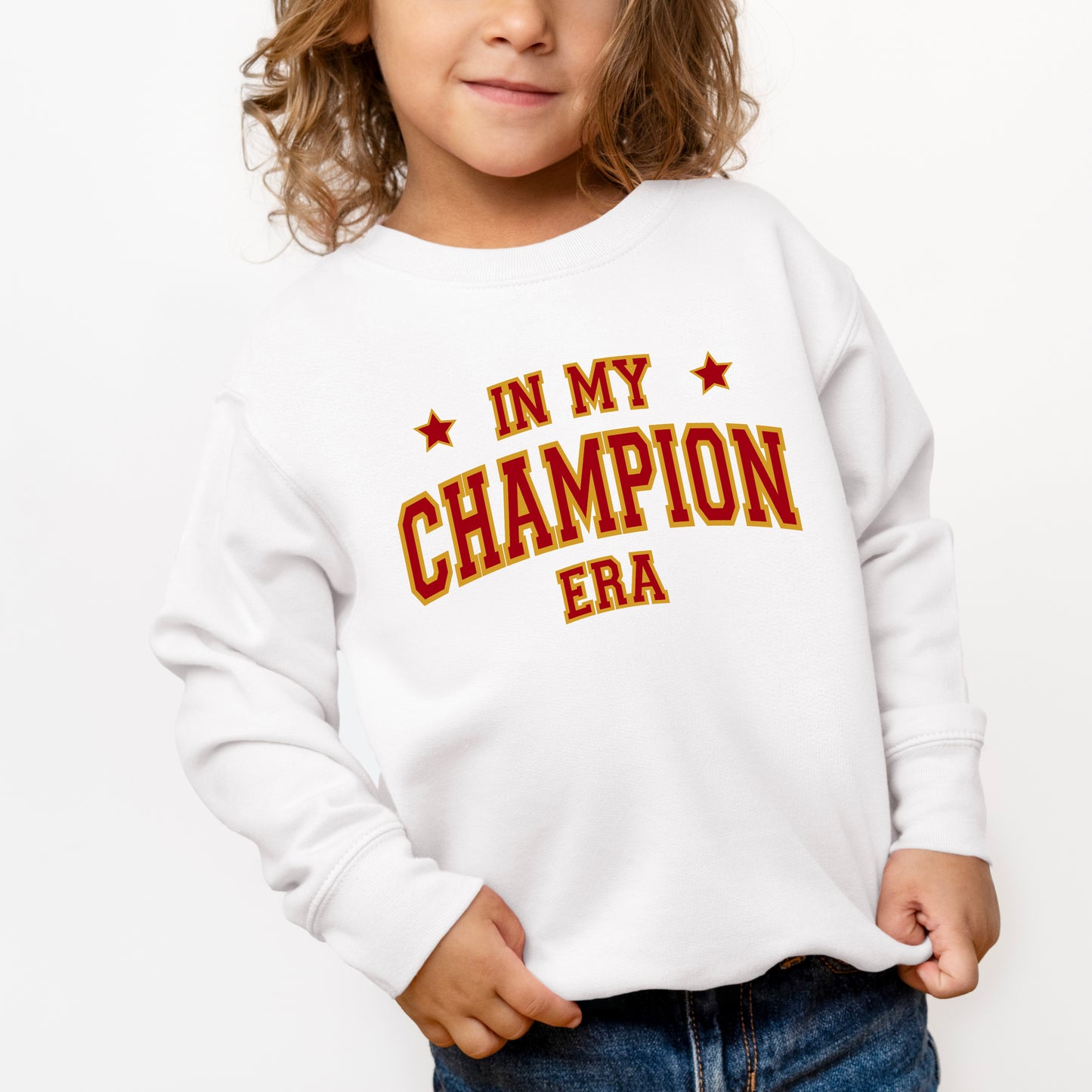 Maroon In My Champion Era | Toddler Graphic Sweatshirt