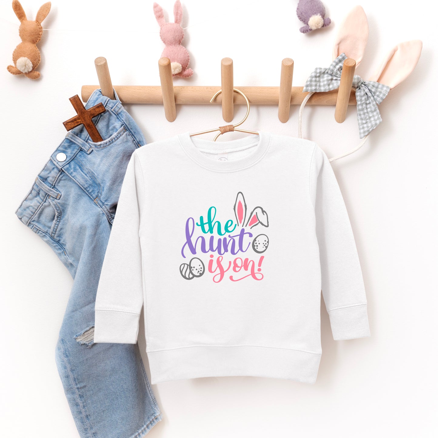 The Hunt Is On Easter | Toddler Graphic Sweatshirt