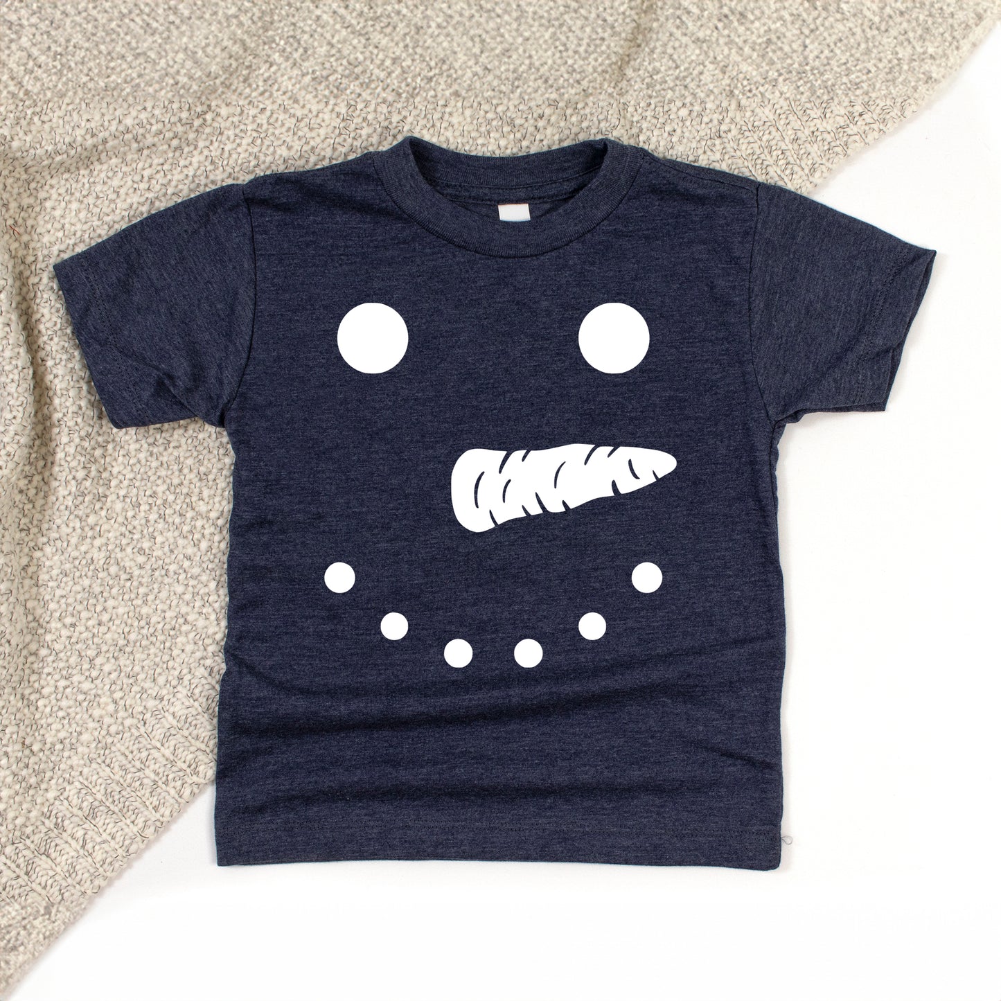 Snowman Face | Toddler Graphic Short Sleeve Tee