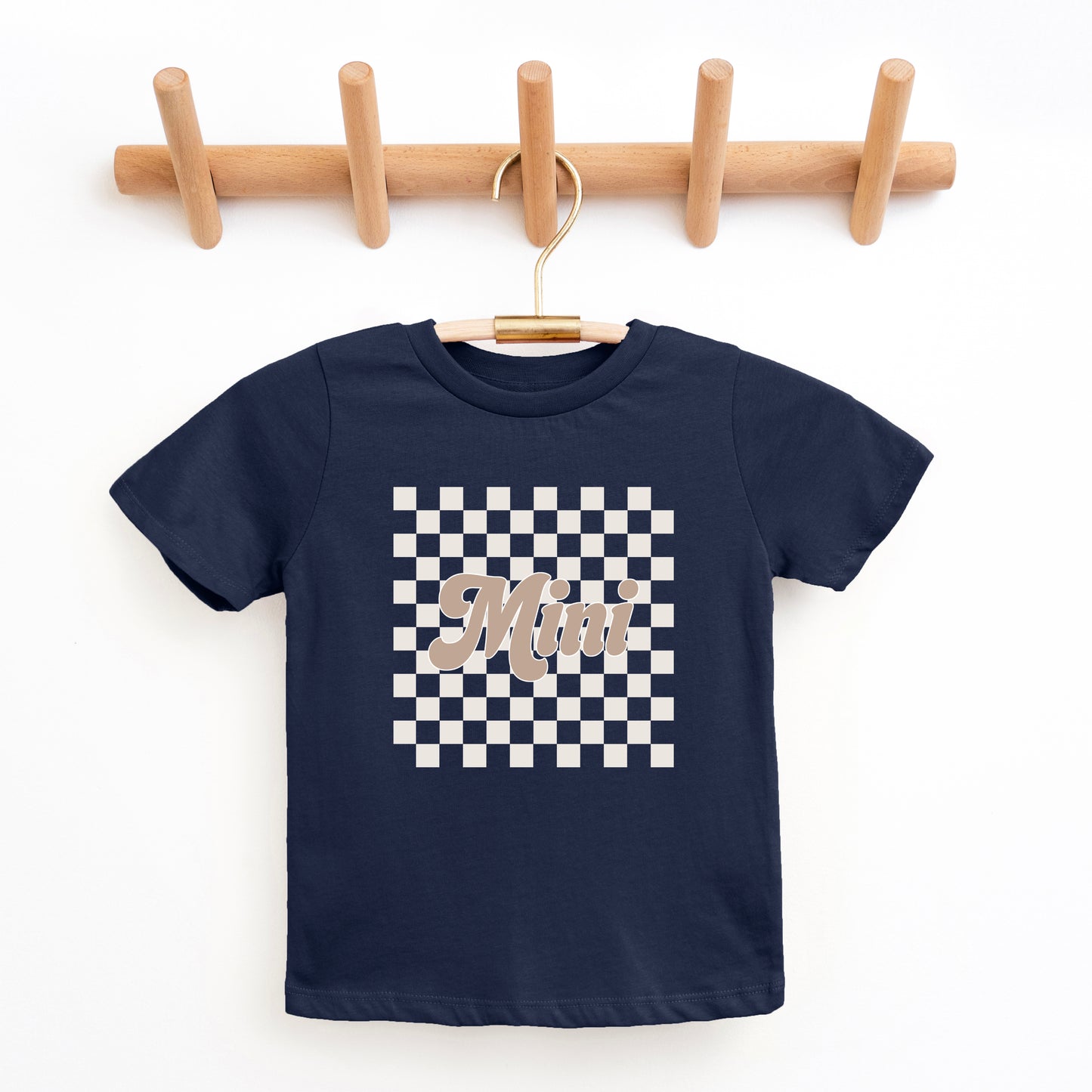 Retro Checkered Mini | Toddler Graphic Short Sleeve Tee