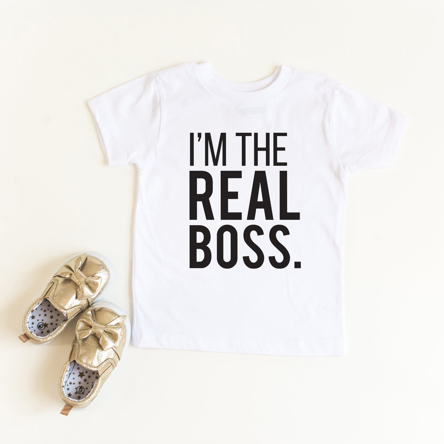 I'm The Real Boss | Toddler Graphic Short Sleeve Tee
