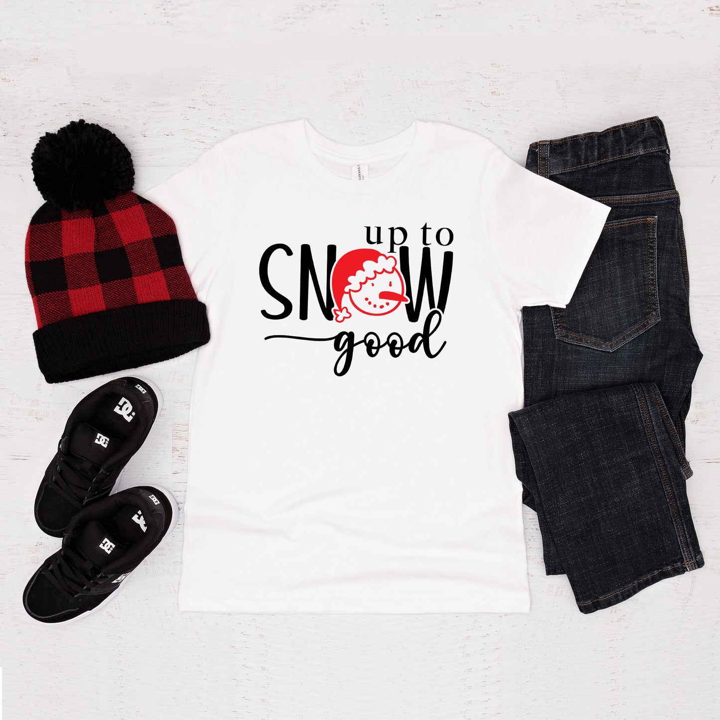 Up To Snow Good | Toddler Graphic Short Sleeve Tee