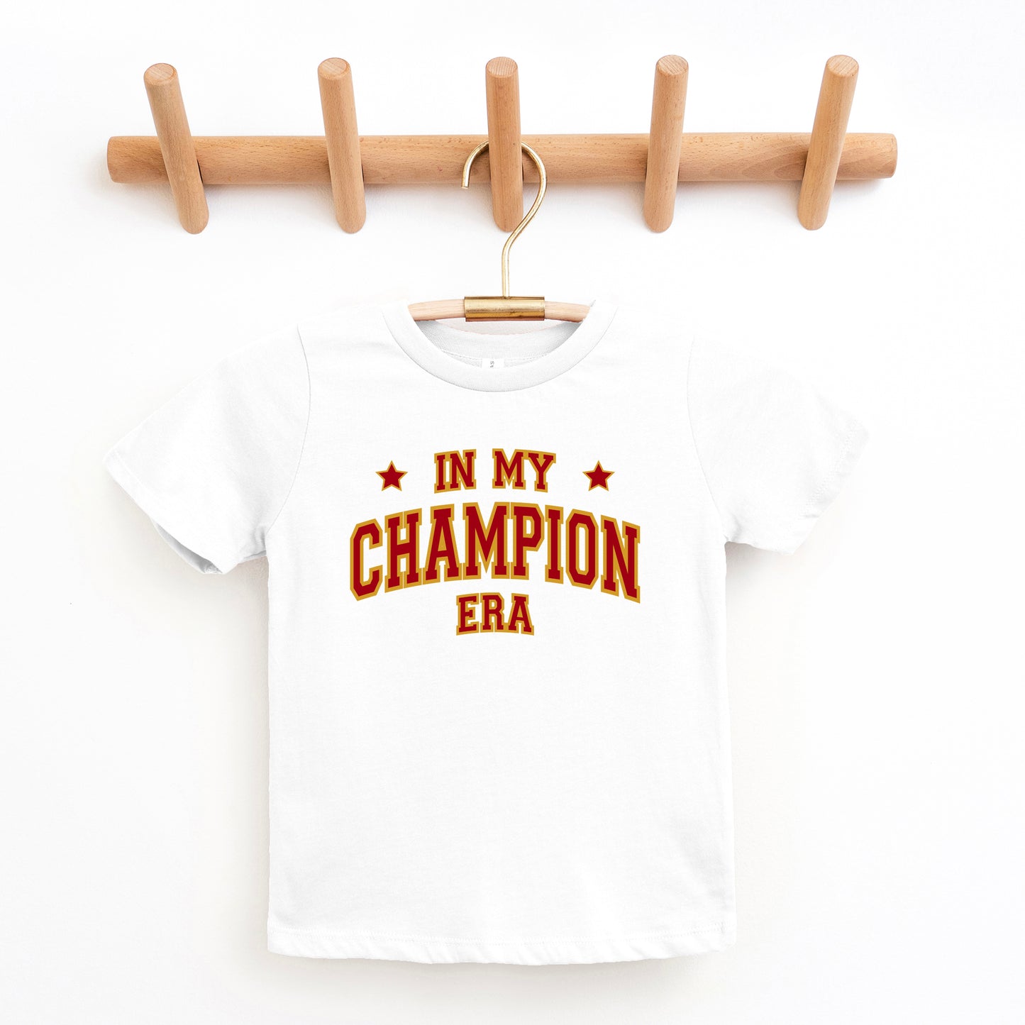 Maroon In My Champion Era | Toddler Graphic Short Sleeve Tee