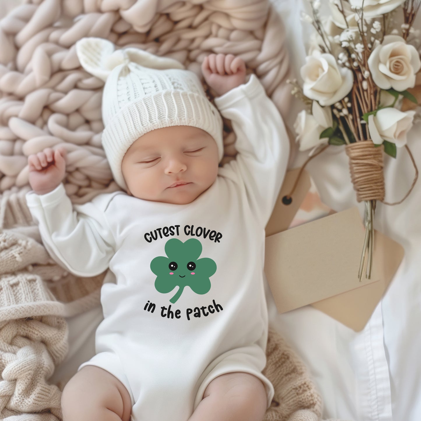 Cutest Clover | Baby Graphic Long Sleeve Onesie