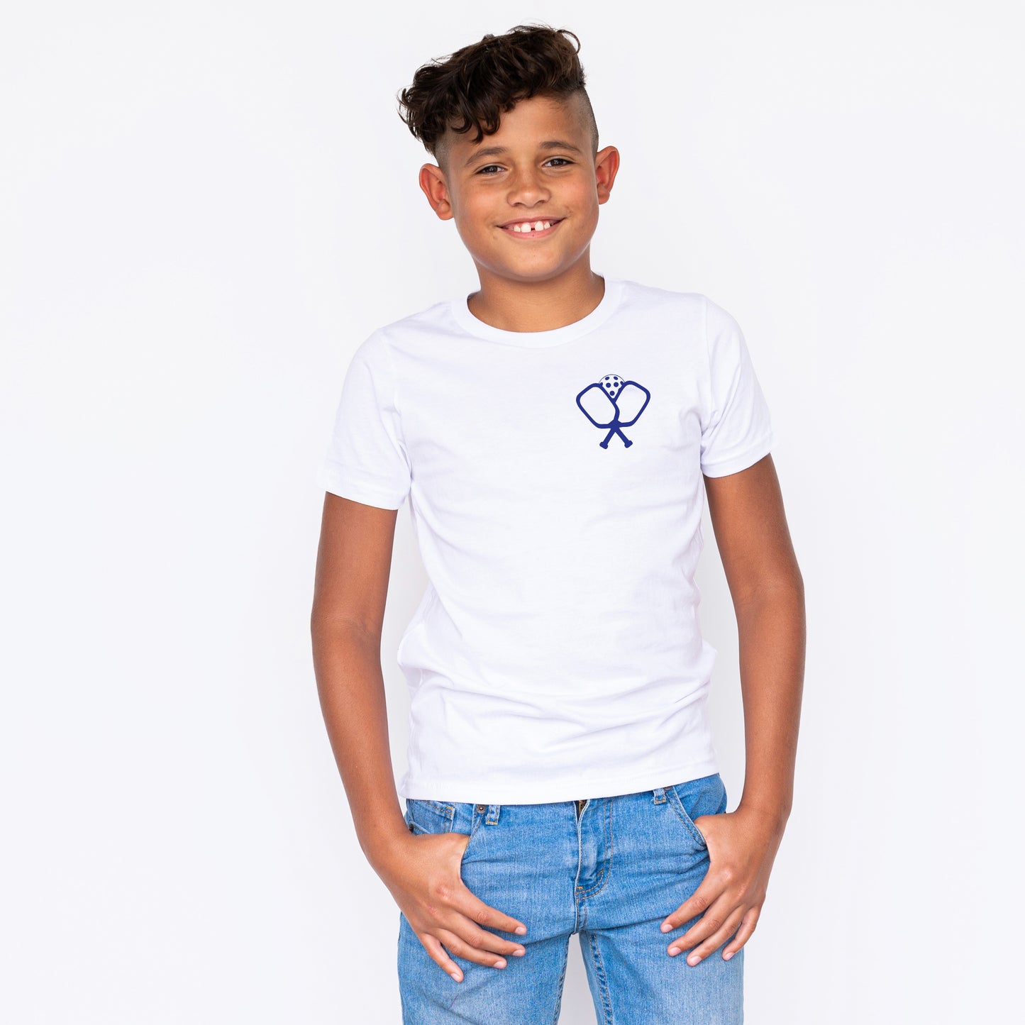 Pickleball Paddles Crossed | Youth Graphic Short Sleeve Tee
