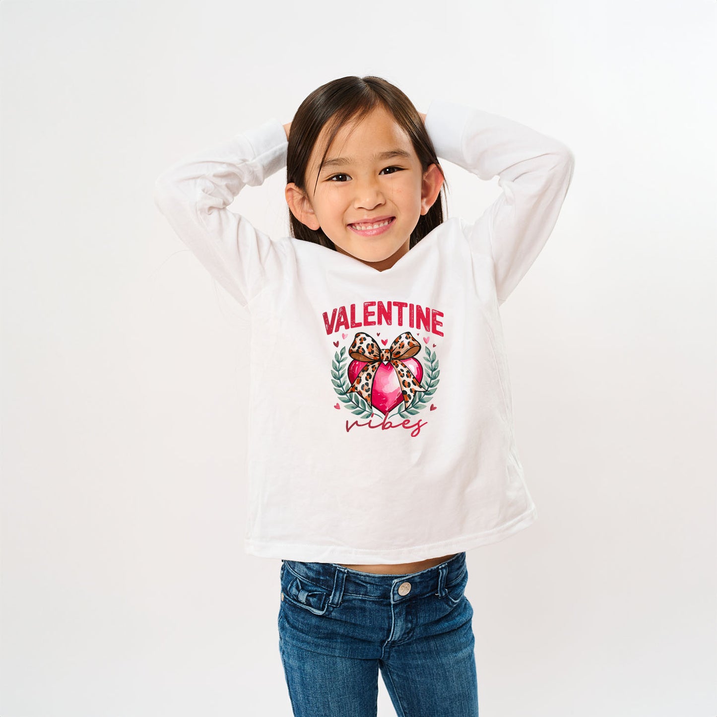 Coquette Valentine Vibes | Toddler Graphic Long Sleeve Tee