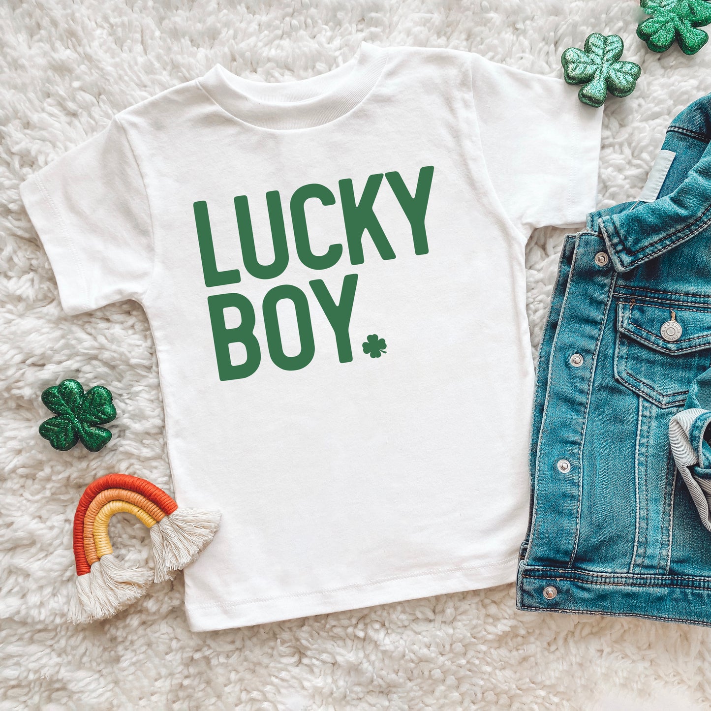Lucky Boy Bold | Toddler Graphic Short Sleeve Tee