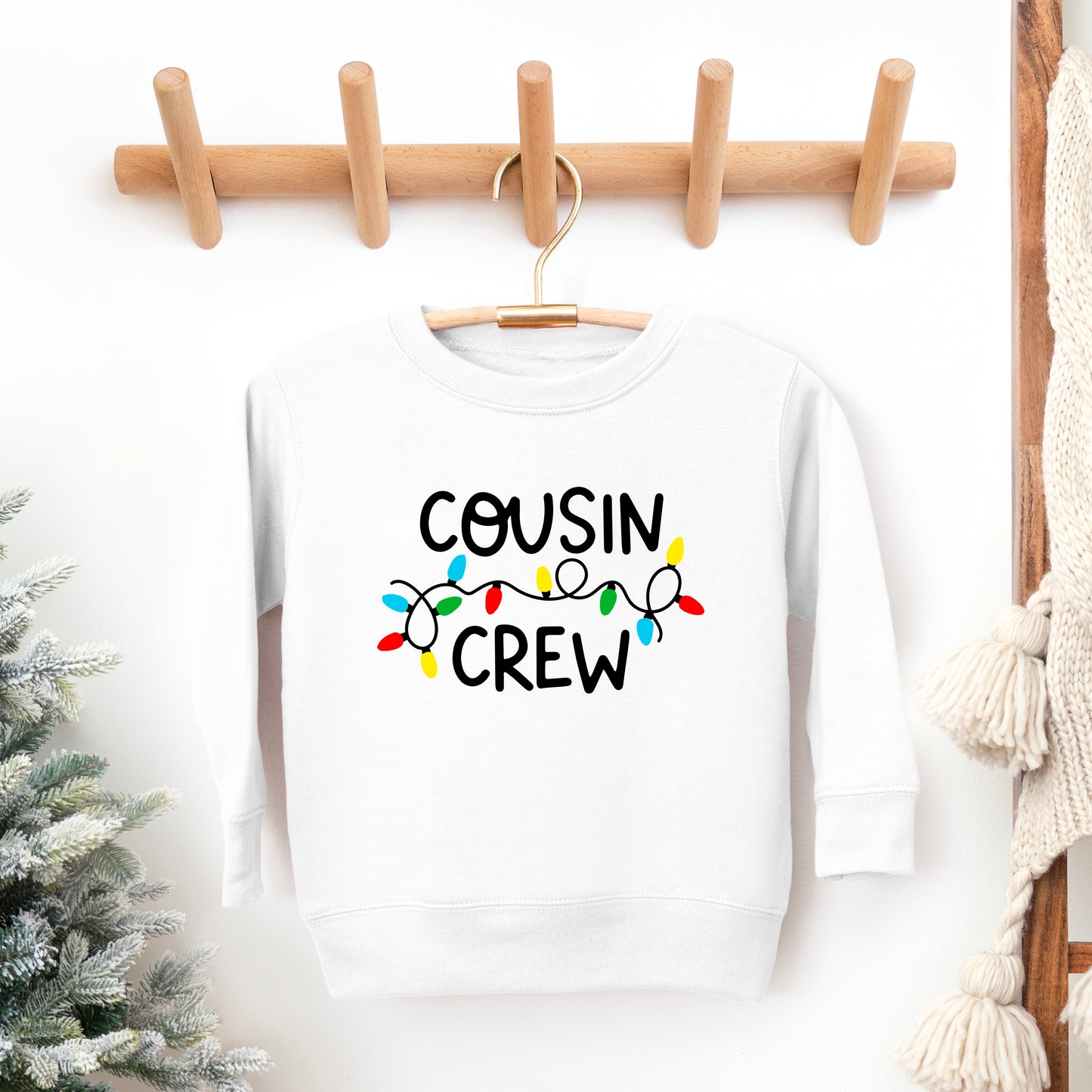 Cousin Crew Lights | Toddler Graphic Sweatshirt