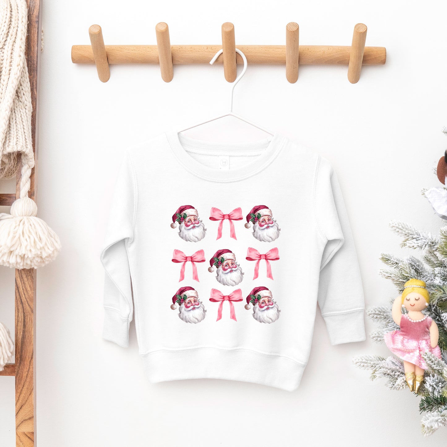 Coquette Santa Chart | Toddler Graphic Sweatshirt