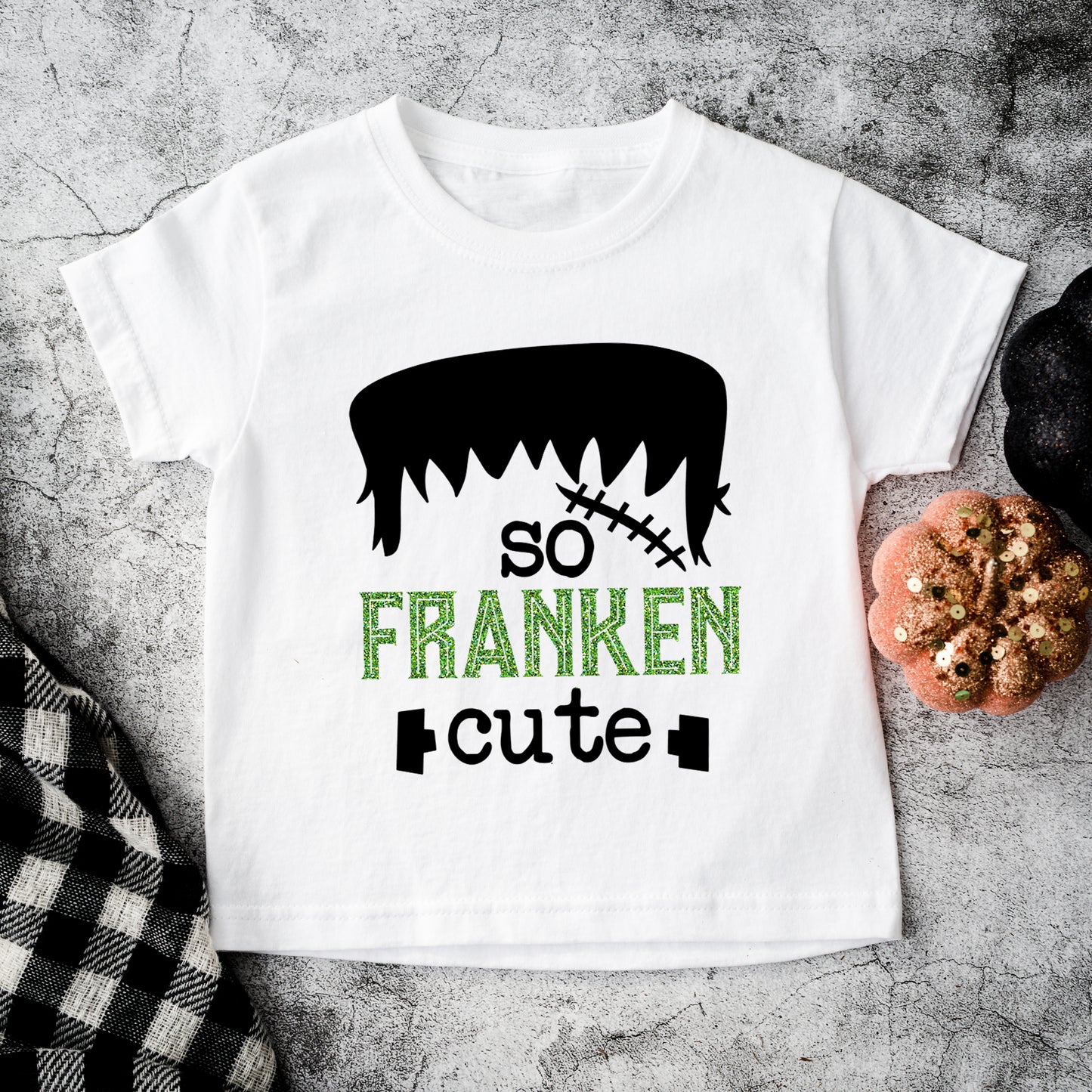 So Franken Cute Glitter | Youth Graphic Short Sleeve Tee