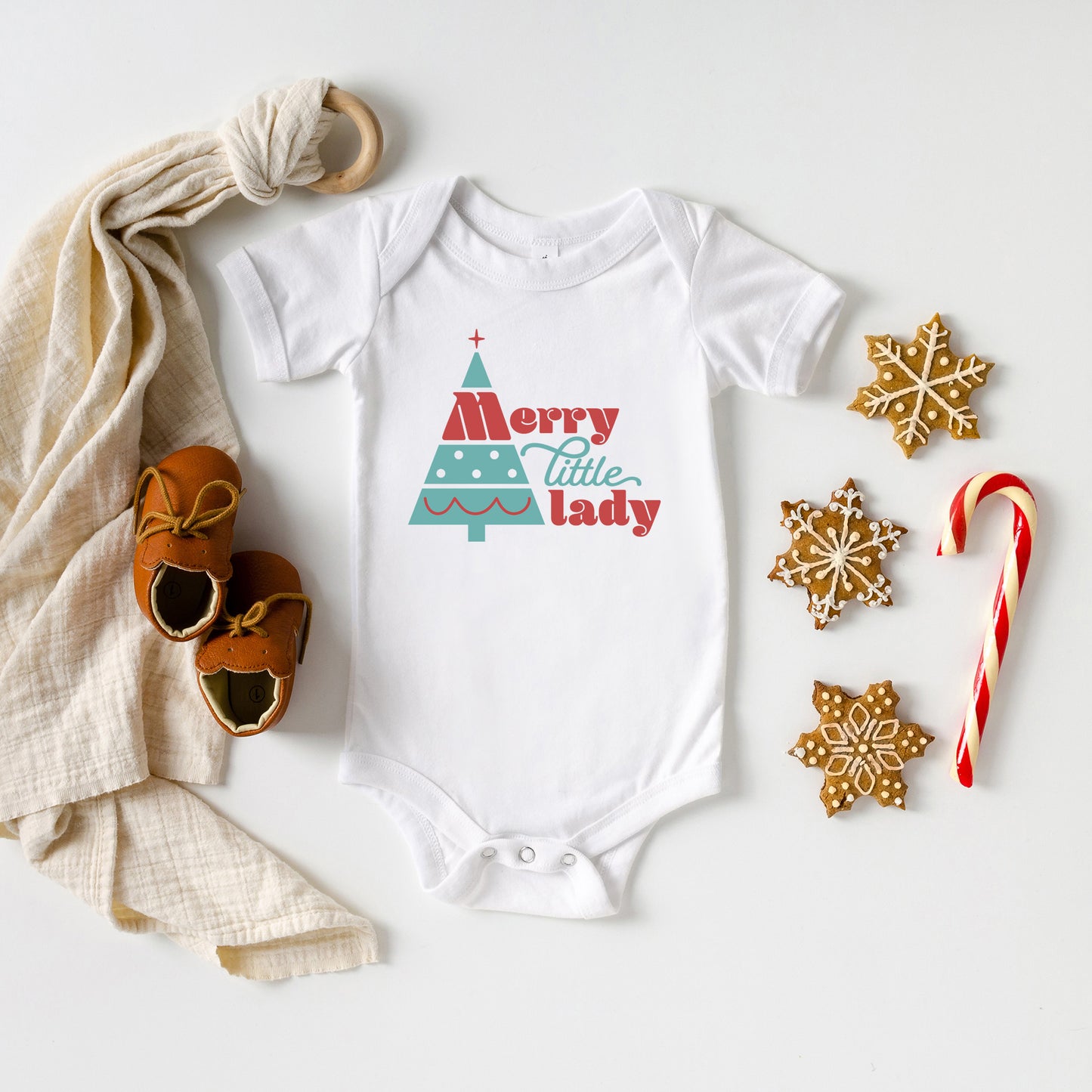 Merry Little Lady | Baby Graphic Short Sleeve Onesie