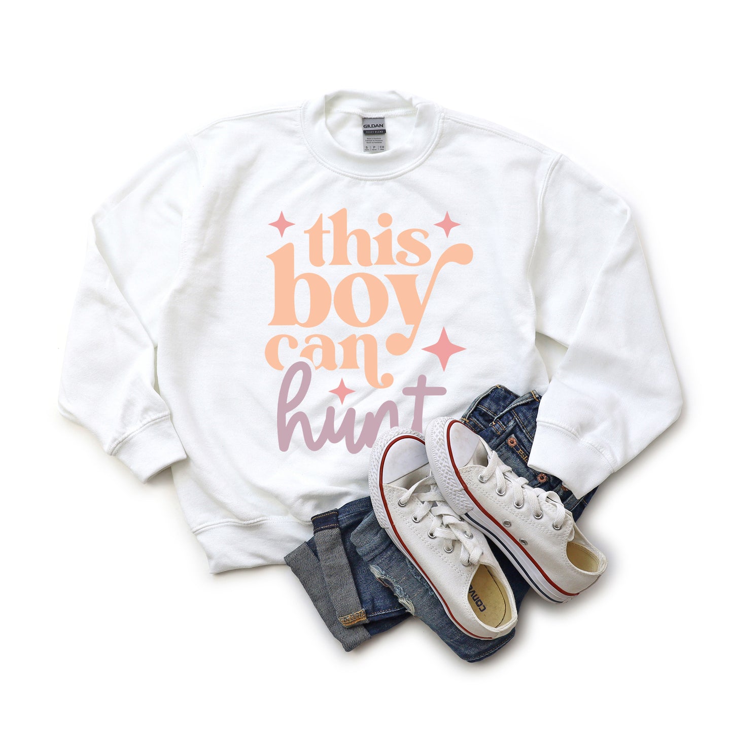 This Boy Can Hunt | Youth Graphic Sweatshirt