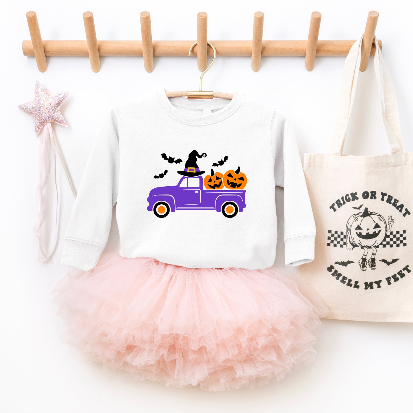 Witch Farm Truck | Toddler Graphic Sweatshirt