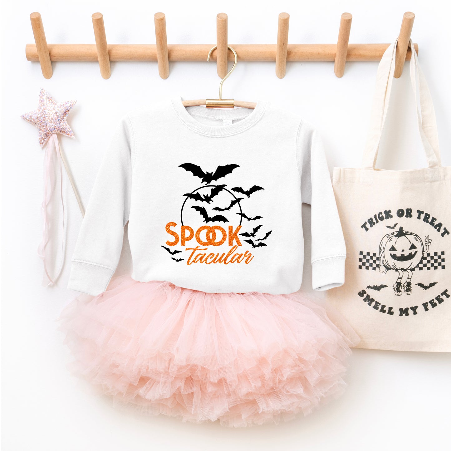 SpookTacular Glitter | Toddler Graphic Sweatshirt
