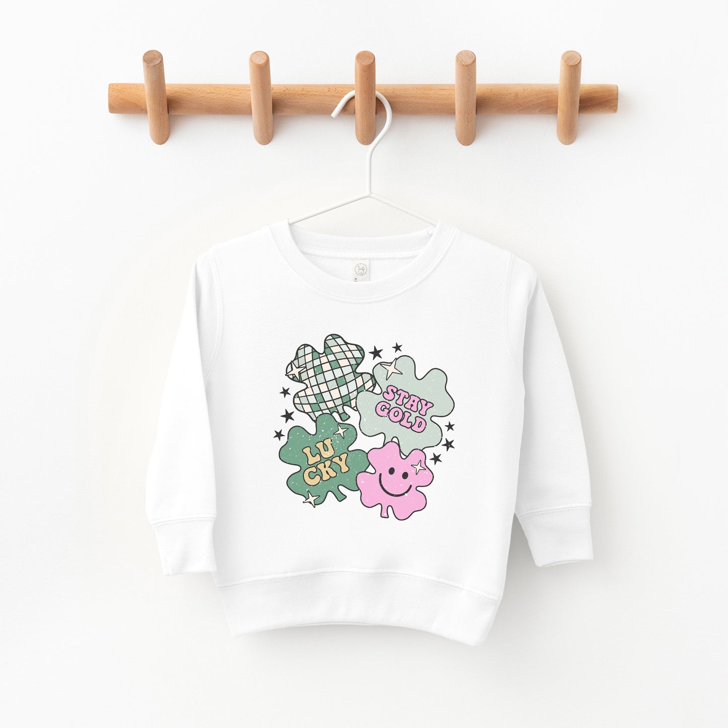 Stay Gold Lucky Shamrocks | Toddler Sweatshirt