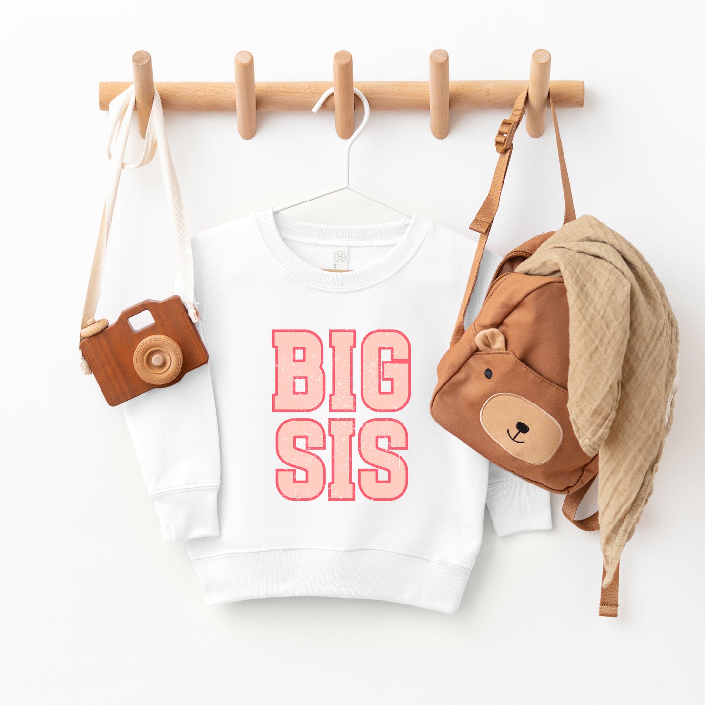 Big Sis Distressed | Toddler Graphic Sweatshirt