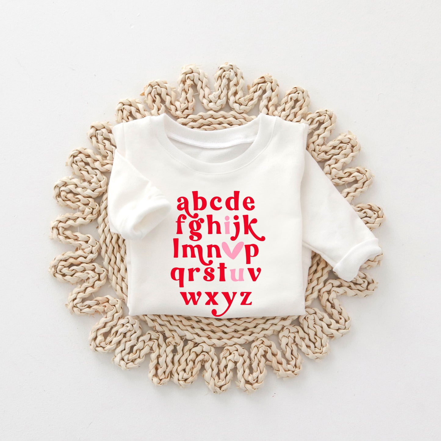 Vday Alphabet | Toddler Graphic Sweatshirt