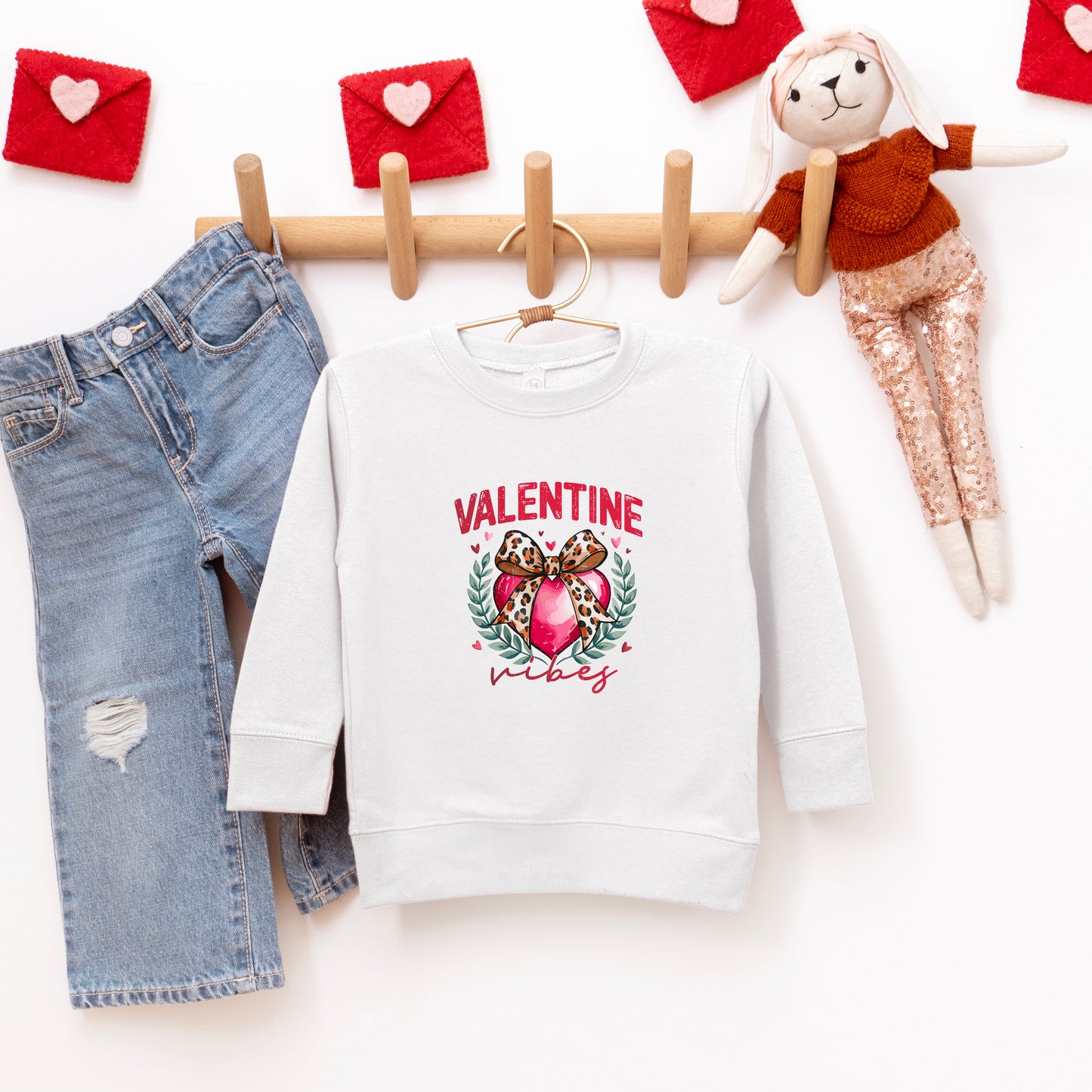Coquette Valentine Vibes | Toddler Graphic Sweatshirt