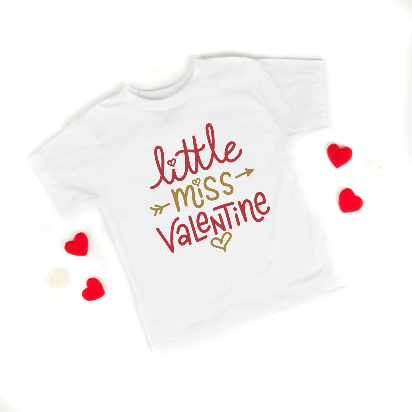 Little Miss Valentine | Toddler Graphic Short Sleeve Tee