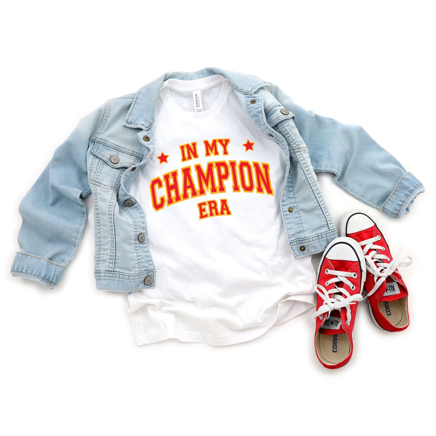Red In My Champion Era | Toddler Graphic Short Sleeve Tee