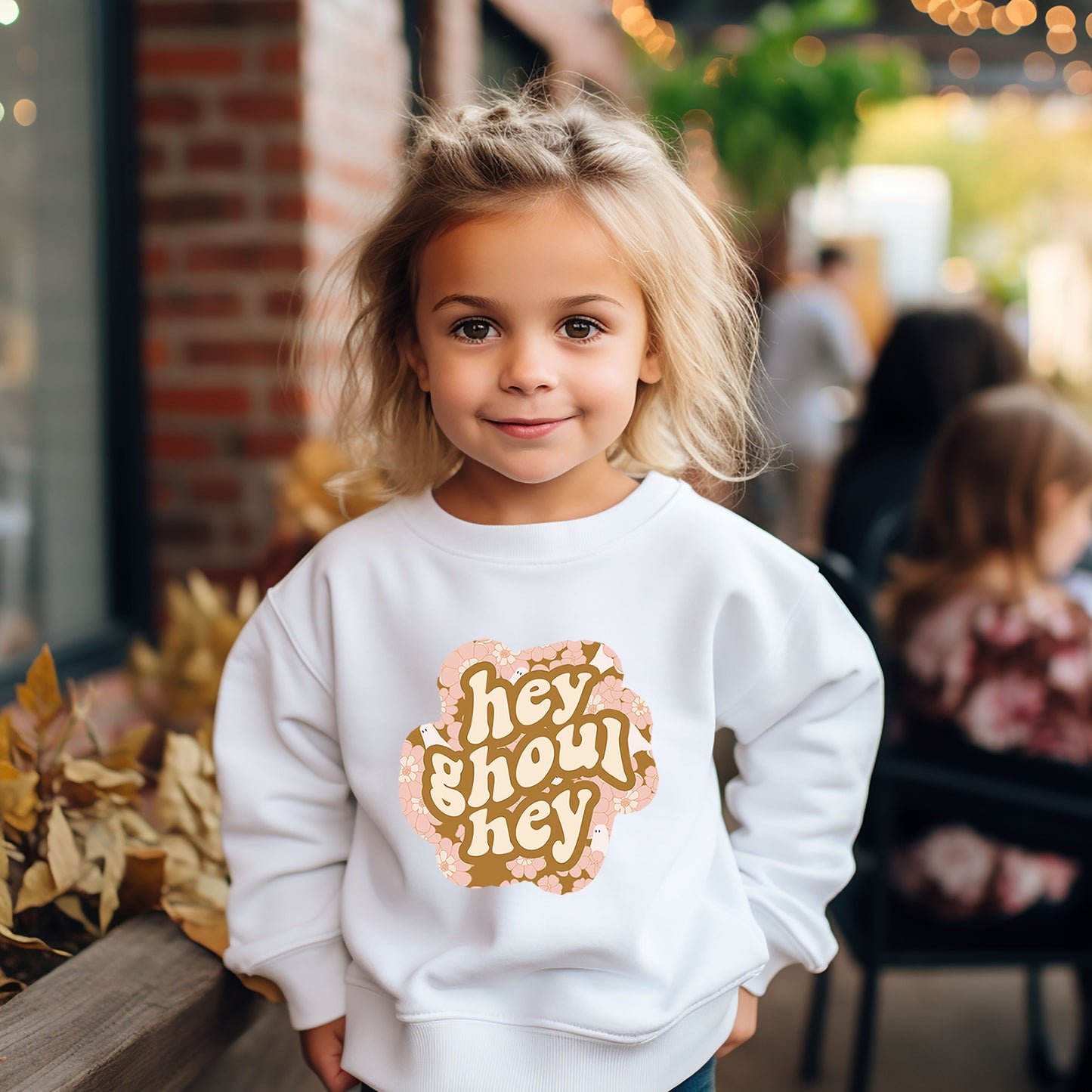 Hey Ghoul Hey Colorful | Youth Graphic Sweatshirt