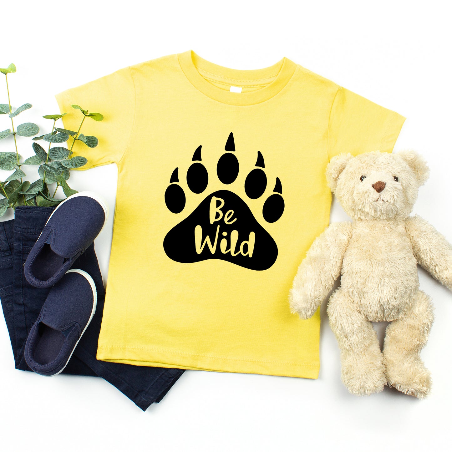 Be Wild Bear Paw | Toddler Graphic Short Sleeve Tee