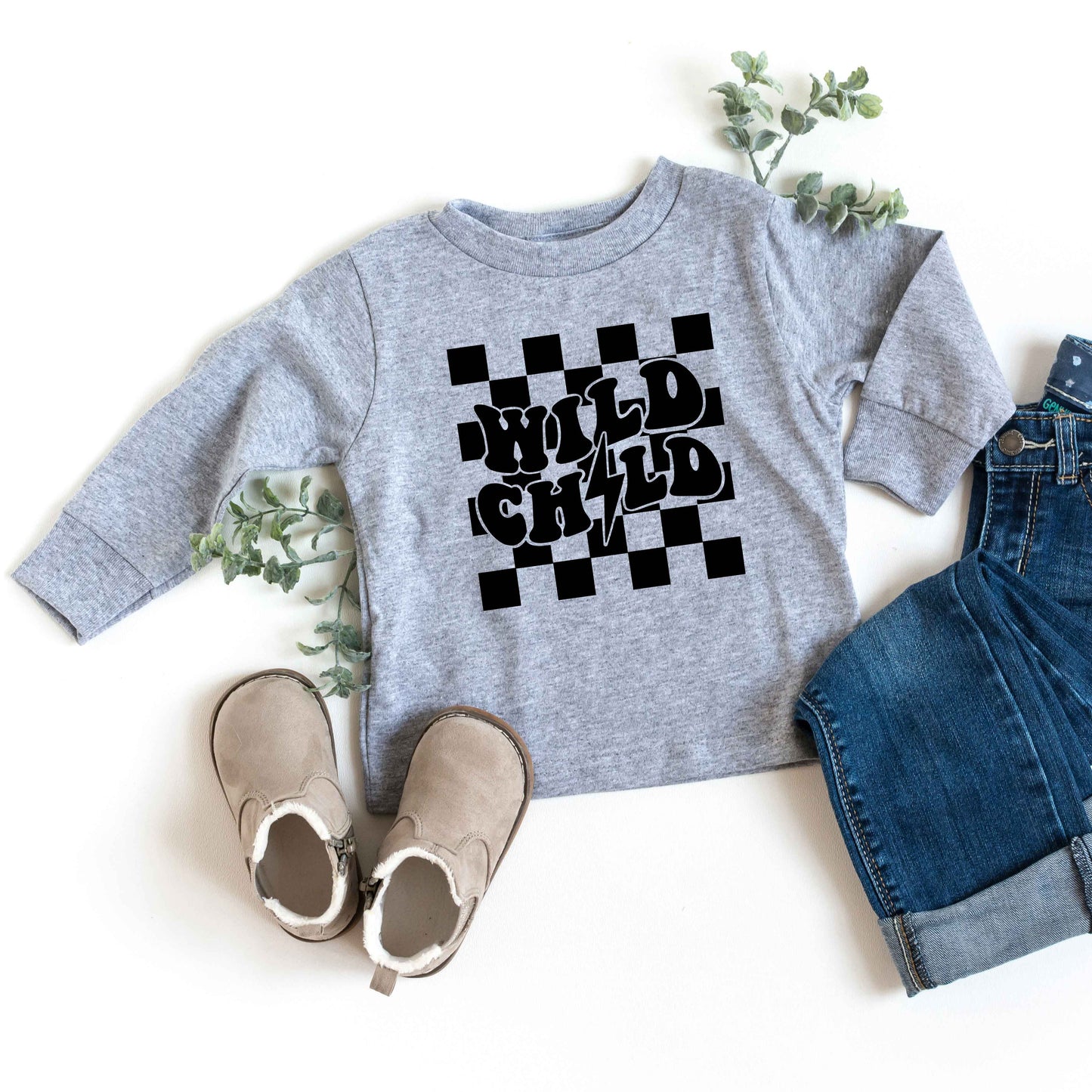 Wild Child Lightning Bolt | Youth Long Sleeve Tee