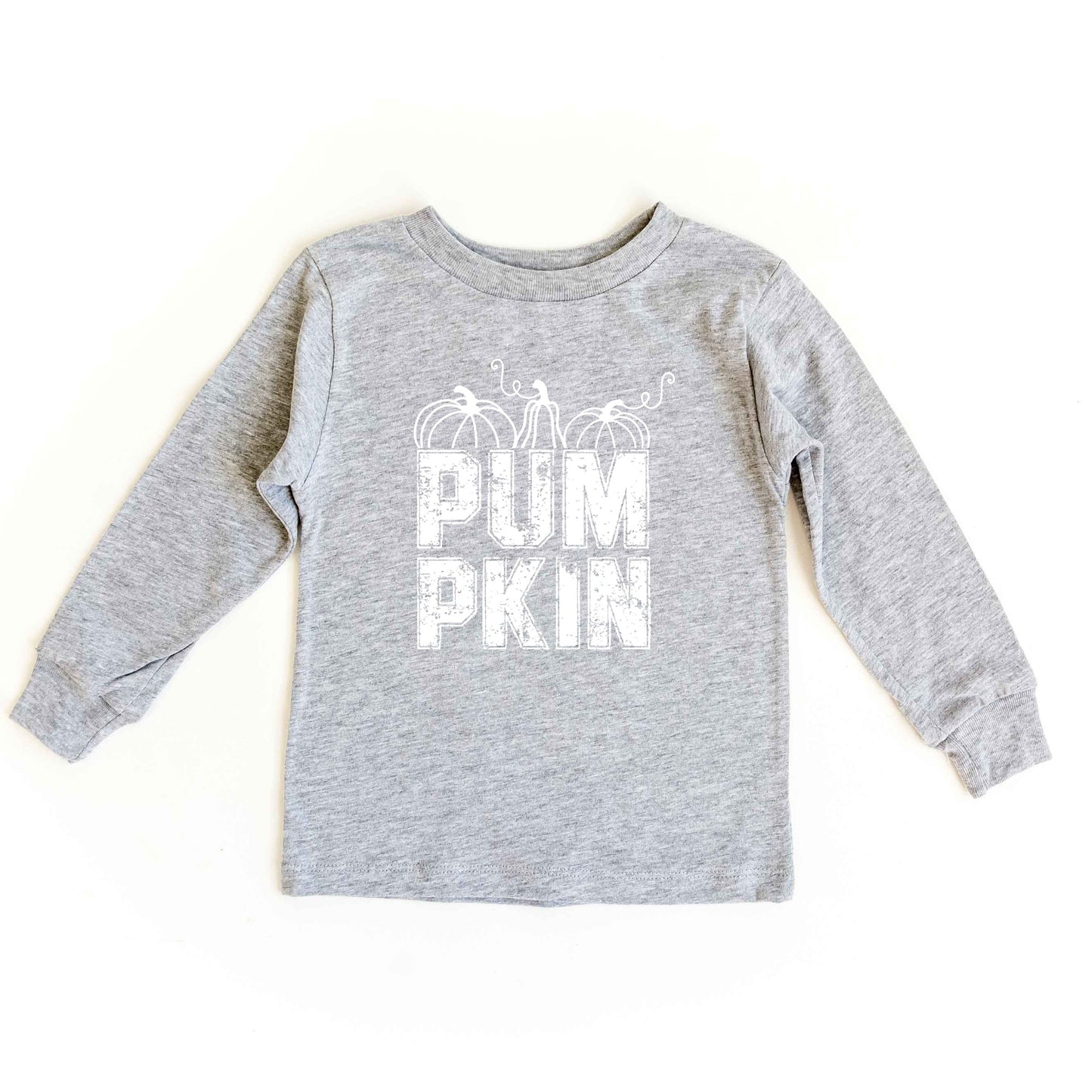 Pumpkin Distressed | Toddler Graphic Long Sleeve Tee