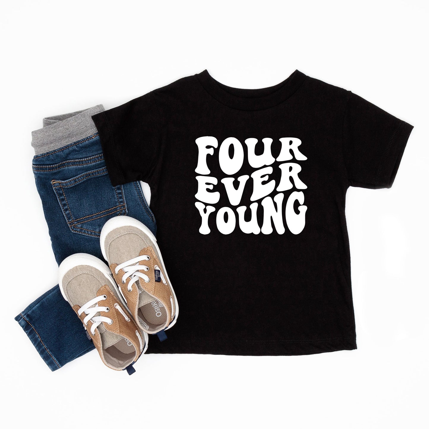 Four Ever Young Wavy | Toddler Short Sleeve Crew Neck