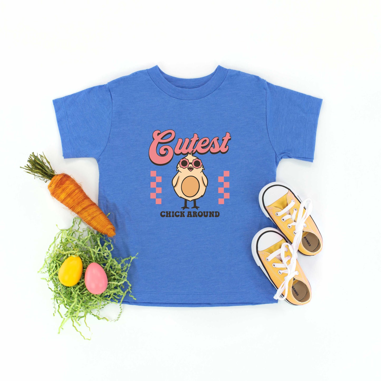 Cutest Chick Around | Toddler Graphic Short Sleeve Tee