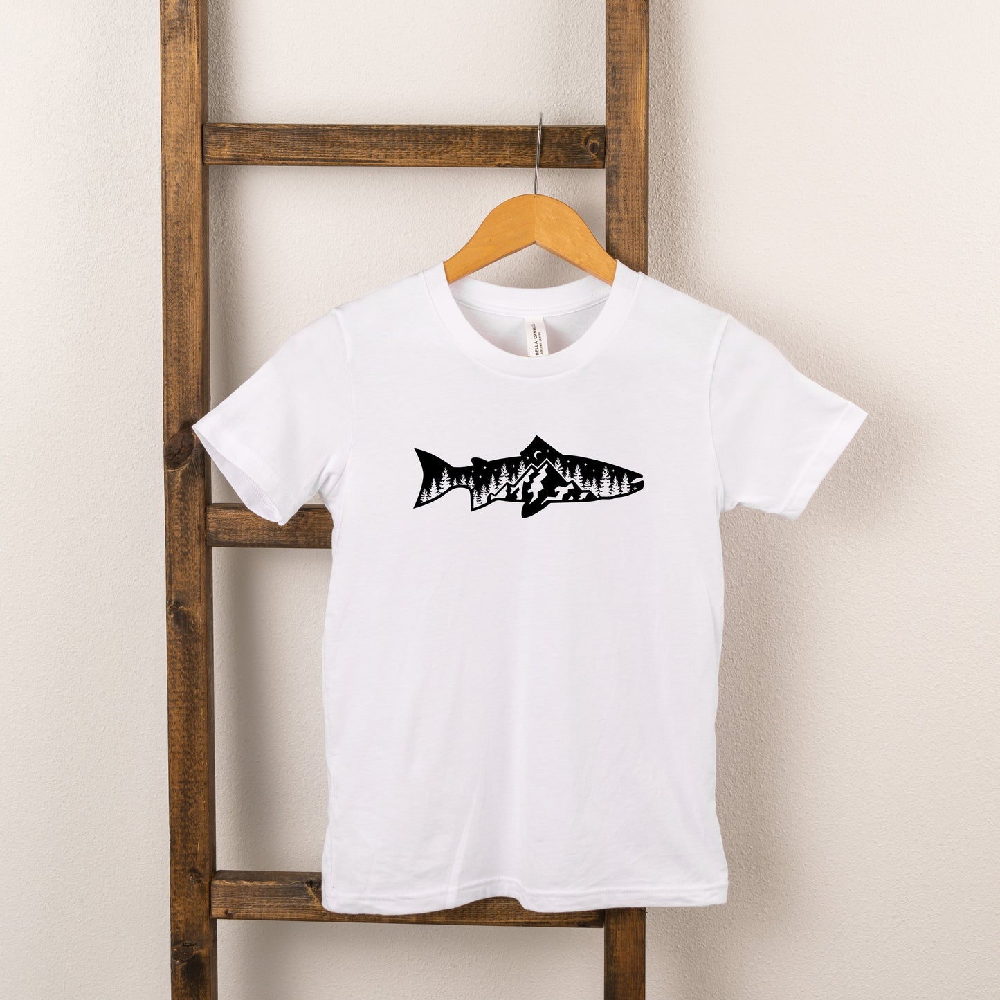 Fish And Trees | Toddler Short Sleeve Crew Neck