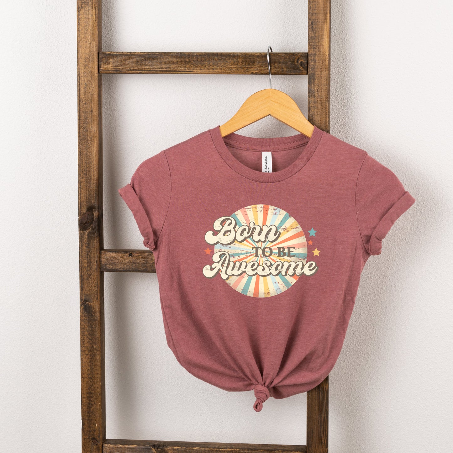 Born To Be Awesome | Toddler Short Sleeve Crew Neck