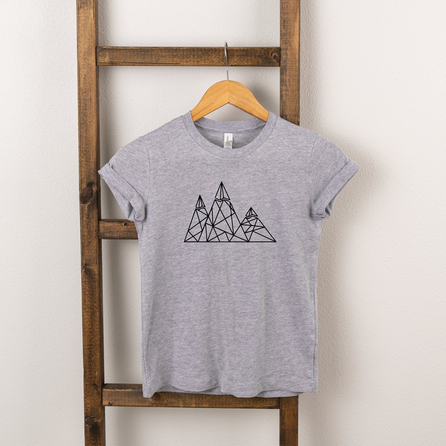 Geometric Mountains | Toddler Short Sleeve Crew Neck