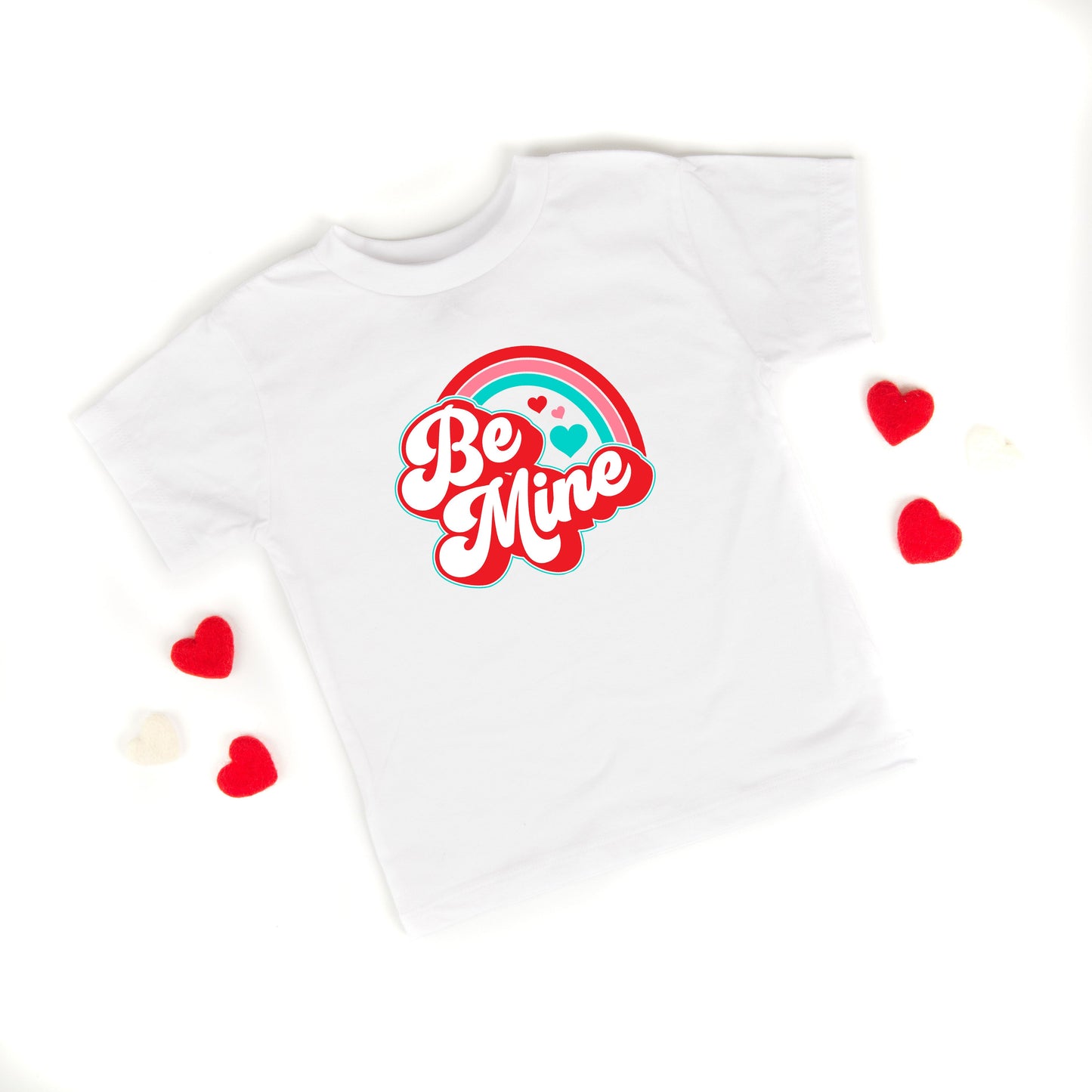 Be Mine Rainbow | Toddler Graphic Short Sleeve Tee