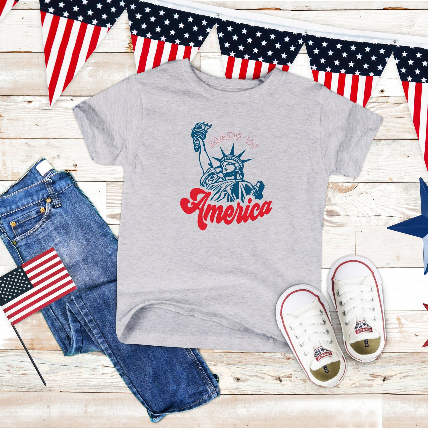 Made In America Liberty | Toddler Short Sleeve Crew Neck
